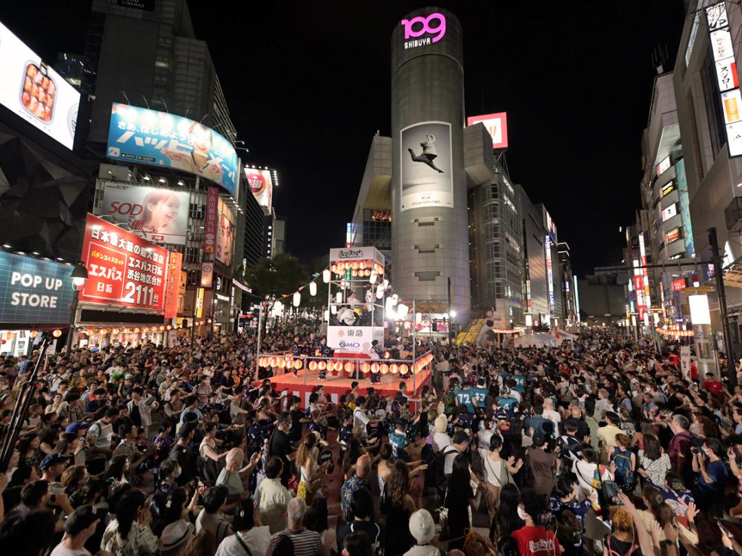 夏恒例の 「渋谷盆踊り」8月2日開催へ　駅前を交通規制し6万人超の来場見込む