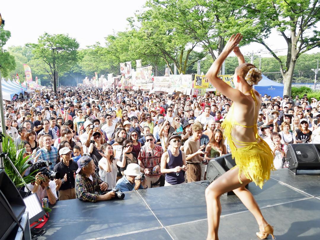 Yoyogi Park Event Square and Zelkova Tree Line