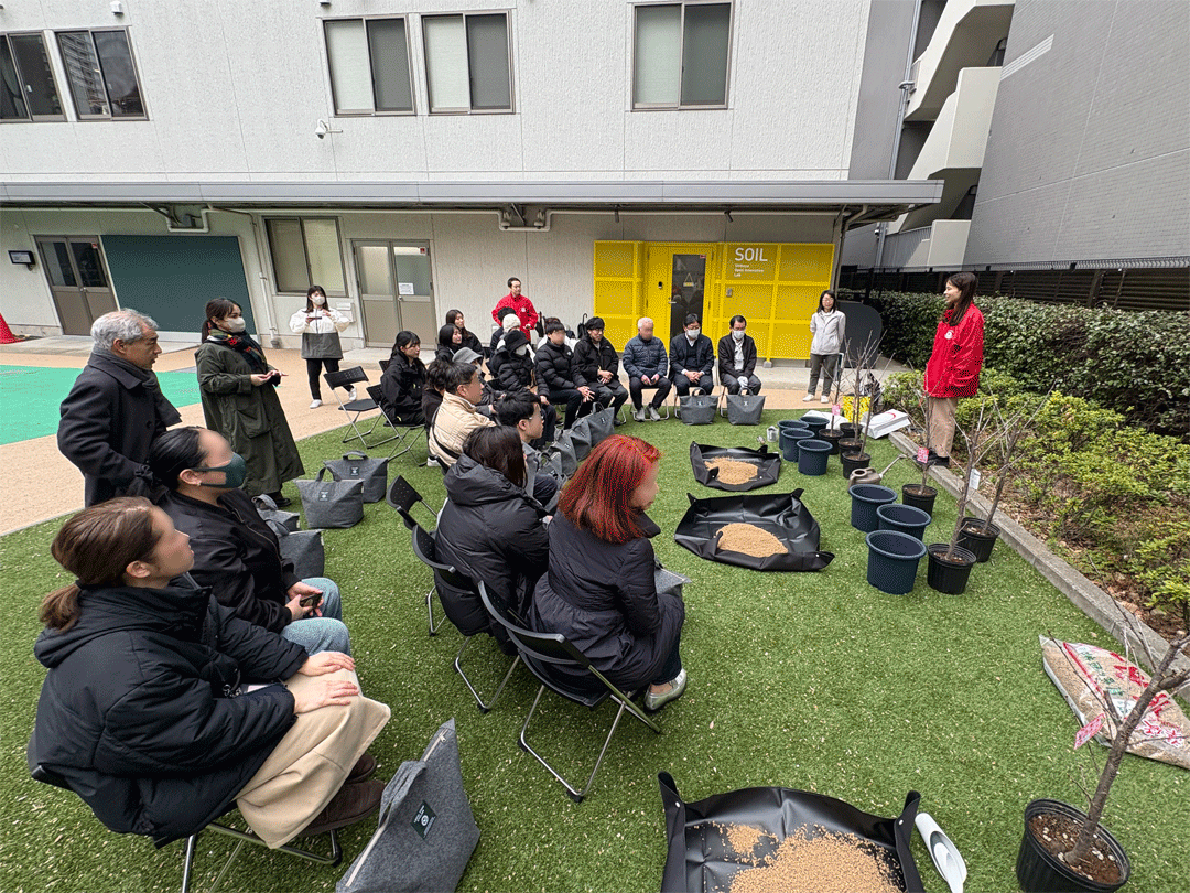 SOIL "fertilizes cherry blossoms with compost" - Shibuya's food waste becomes "spring nutrients" and a small cycle takes shape