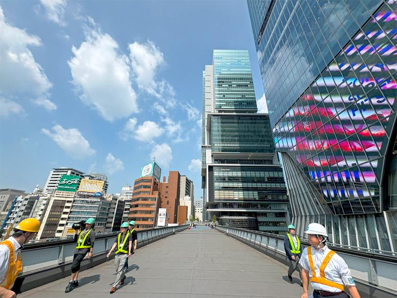 【レポート】東西をつなぐ「未来の空中回廊」　渋谷「スカイウェイ」工事現場を歩く